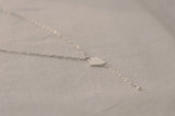 Silver Kite Necklace • Small Delicate Whimsical Kite with Fine Silver Chain Tail