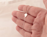 Silver Kite Necklace • Small Delicate Whimsical Kite with Fine Silver Chain Tail