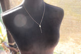 Silver Kite Necklace • Small Delicate Whimsical Kite with Fine Silver Chain Tail