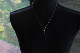 Silver Kite Necklace • Small Delicate Whimsical Kite with Fine Silver Chain Tail