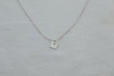 Sterling Silver Bread Tag Necklace – Mini Charm on Paperclip Chain