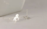 Handmade Horse Earrings • Sterling Silver • Equestrian Gift • Gift for Horse Girls • Pony Jewellery • Silver Horse Earrings
