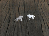 Handmade Horse Earrings • Sterling Silver • Equestrian Gift • Gift for Horse Girls • Pony Jewellery • Silver Horse Earrings