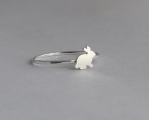 Mini Bunny Ring • Sterling Silver • Rabbit Ring • Easter Gift • Handmade • Bunny Jewelry • Bunny Rabbit Ring • Gift For Her • Size Inclusive