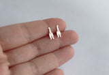 Cat Butt Earrings • Quirky and Fun Gift • Sterling Silver • Handmade • Cat Studs • Crazy Cat Lady Gift • Cat Jewellery • Cat Silhouette Stud