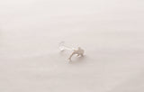 Whale Shark Labret/Tragus Stud • Textured Sterling Silver Whale Shark Stud • Hand Crafted in Australia • 16G Flat Back