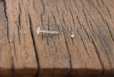 16 Gauge Bioplast Retainers • Clear Tragus/Labret Stud with Clear Top • Invisible Piercing • 1.2mm thick • 6 mm 8 mm 10 mm 12 mm lengths