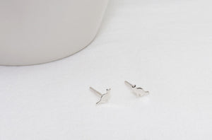 Dainty Little Silver Cat Studs • Sitting Cat Pose Earrings • Handmade • Sterling Silver • Cat Lover Gift • Tiny Silver Cat Studs 6mm