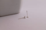 Tiny Abstract Cross Studs • Handmade • Sterling Silver • X Stud Earrings • Minimalist Dainty Earrings • Cross Studs • Cross Earrings