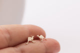 Kangaroo Studs • Handmade • Sterling Silver • Australian Animal Earrings • Australian Jewelry • Kangaroo Earrings • Silver Kangaroo Studs