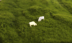 Grazing Cow Stud Earrings - Sweet November Jewelry