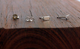 Graphic Crystal Studs - Sweet November Jewelry