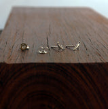 Graphic Tiny Flying Birds Studs - Sweet November Jewelry