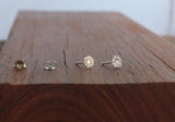 Tiny Graphic Sunflower Studs - Sweet November Jewelry