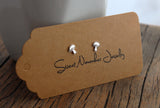 Graphic Mushroom Studs - Sweet November Jewelry