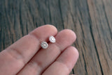 Tiny Graphic Sunflower Studs - Sweet November Jewelry