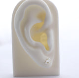 Tiny Silver Seal Stud Earrings - Sweet November Jewelry