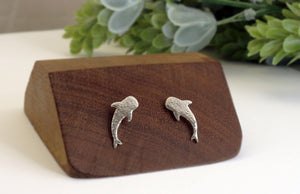 Whale Shark Studs in Sterling Silver - Sweet November Jewelry