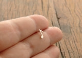 Music Note Studs in Sterling Silver - Sweet November Jewelry