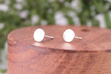 7 mm Sterling Silver Disk Earrings - Sweet November Jewelry
