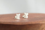 Koala Earrings, Sterling Silver Post Earrings, Australian Native Animal Earrings - Sweet November Jewelry