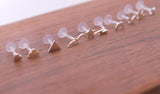 Organic Silver Dot Tragus - Sweet November Jewelry