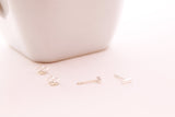Small Silver Bar Studs