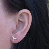 Whale Tail Stud Earrings