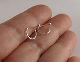 2mm Ball Sterling Silver Backless Studs, Comfortable Sleepers with Loop - Sweet November Jewelry
