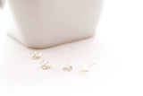 Sterling Silver Pie Slice Studs