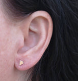 Sterling Silver Pie Slice Studs
