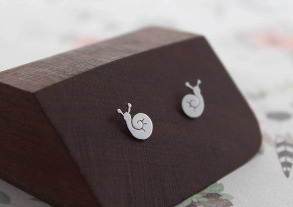 Sleepy Snail Studs - Sweet November Jewelry