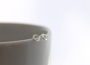 Tiny Circle Studs - Sweet November Jewelry