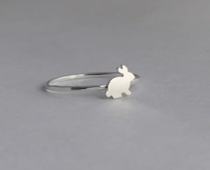Bunny Ring with thin band - Sweet November Jewelry