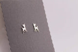 Baby Fawn/ Deer Studs in Sterling Silver - Sweet November Jewelry