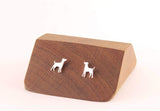 Doggy Studs, Sweet Silver Dog Silhouette Earrings - Sweet November Jewelry