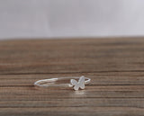 Butterfly Ring, Sterling Silver, Hand Crafted Butterfly Jewelry, Gift for Her, Silver Ring Band, Butterfly Gift,Dainty Rings,Girlfriend Gift - Sweet November Jewelry