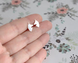 Silver Unicorn Stud Earrings - Sweet November Jewelry