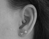 Silver Poker Set Stud Earrings, Set of 4 Studs, Handmade from Sterling Silver