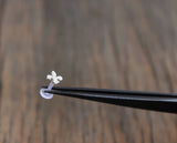 Tragus Fleur de lis Design Stud, Handmade from Sterling Silver