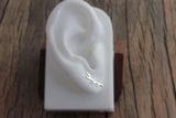Little Silver Antler Studs - Sweet November Jewelry