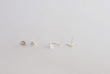 Crow Silhouette Stud Earrings in Sterling Silver - Sweet November Jewelry