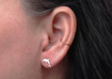 Dolphin Studs in Sterling Silver - Sweet November Jewelry