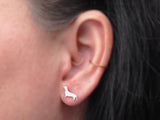 Sausage Dog Stud Earrings - Sweet November Jewelry
