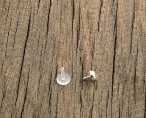 Organic Silver Dot Tragus - Sweet November Jewelry