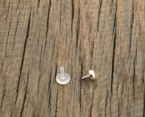 Organic Silver Dot Tragus - Sweet November Jewelry