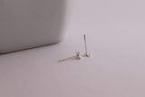 Tiny Abstract Cross Studs - Sweet November Jewelry