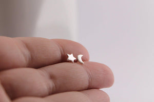 Silver Celestial Studs - Sweet November Jewelry