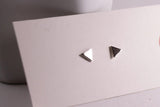 Small Silver Triangle Studs - Sweet November Jewelry