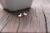 Duck and Bunny Silver Stud Set - Sweet November Jewelry